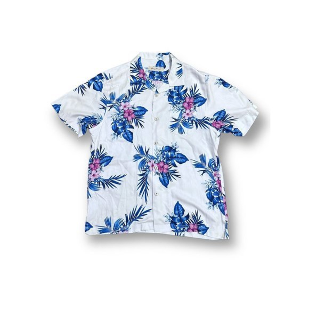Tommy Bahama Men's Capri Coast Silk Camp Shirt SIZE: LARGE‎